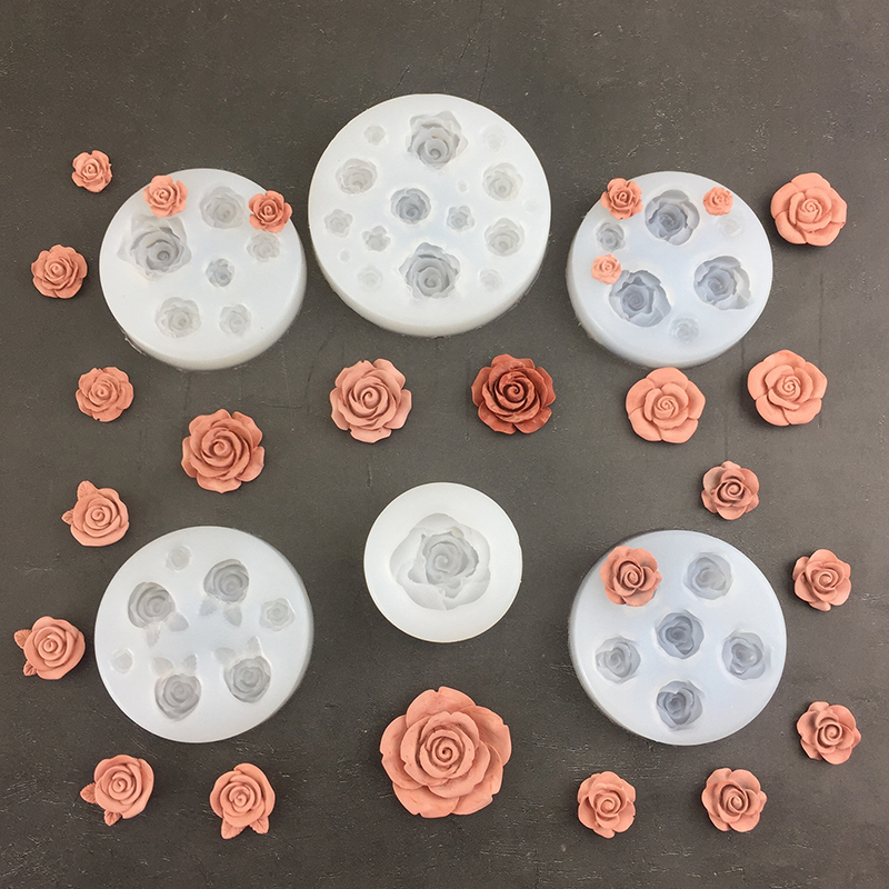 Candle Making Supplies Online - 3d Rosen blumen form Blatt Silikon