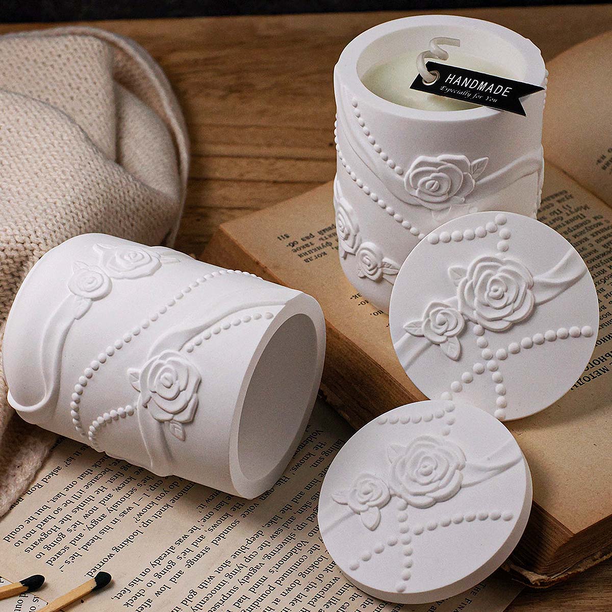 Candle Making Supplies Jars - Beton Blume Form Kerze Glas Silikon