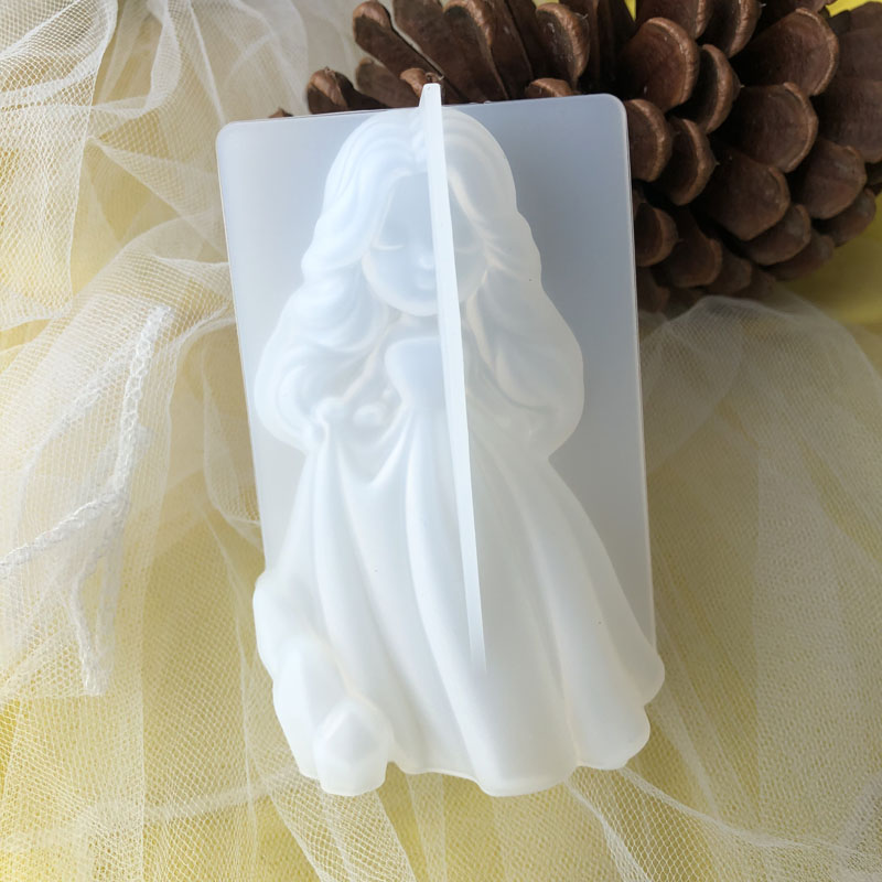 Candle Making Supplies Online - 3D süße Prinzessin Silikon Kerze Form