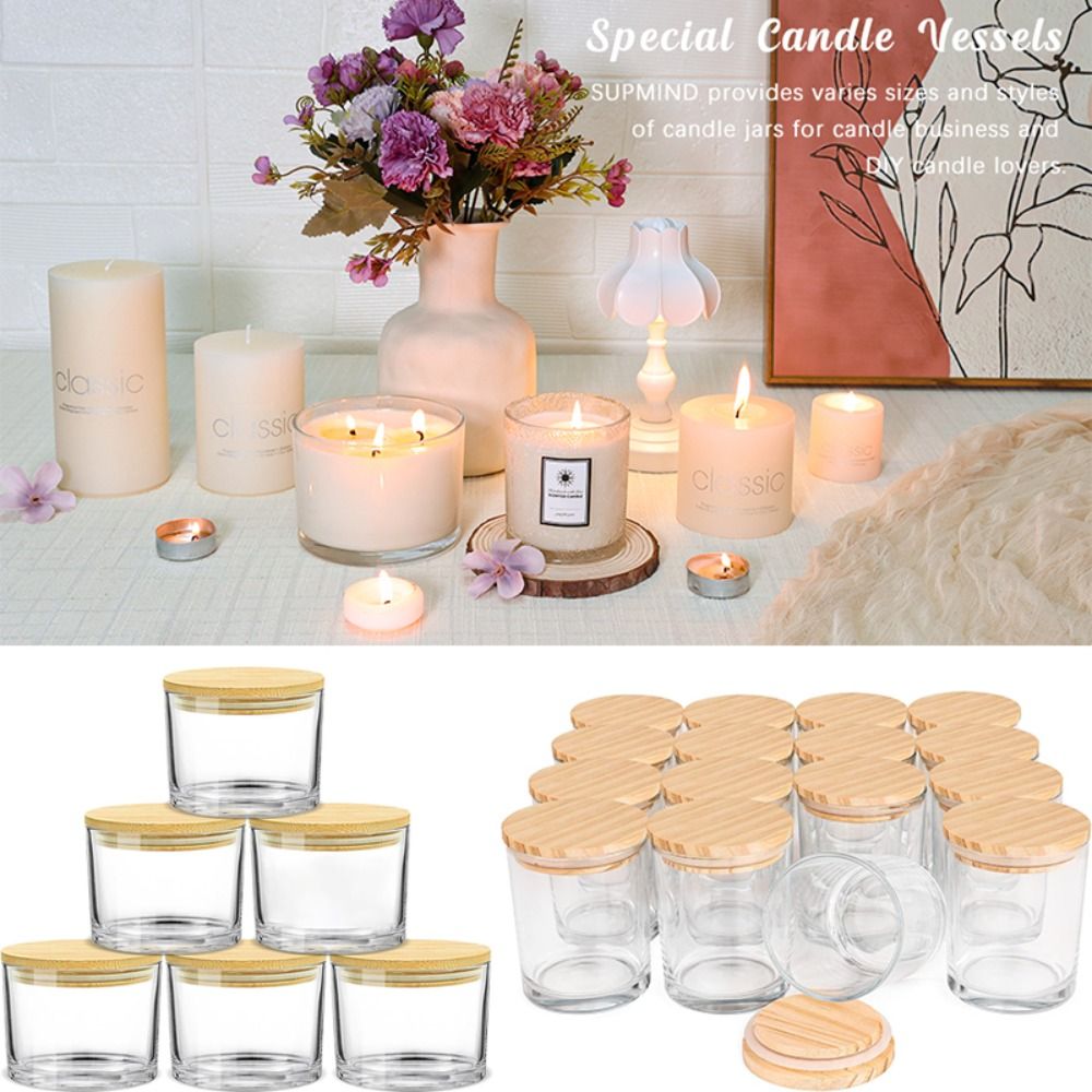 Candle Making Supplies Jars - Klarglas Kerzen gläser transparente kleine Glas