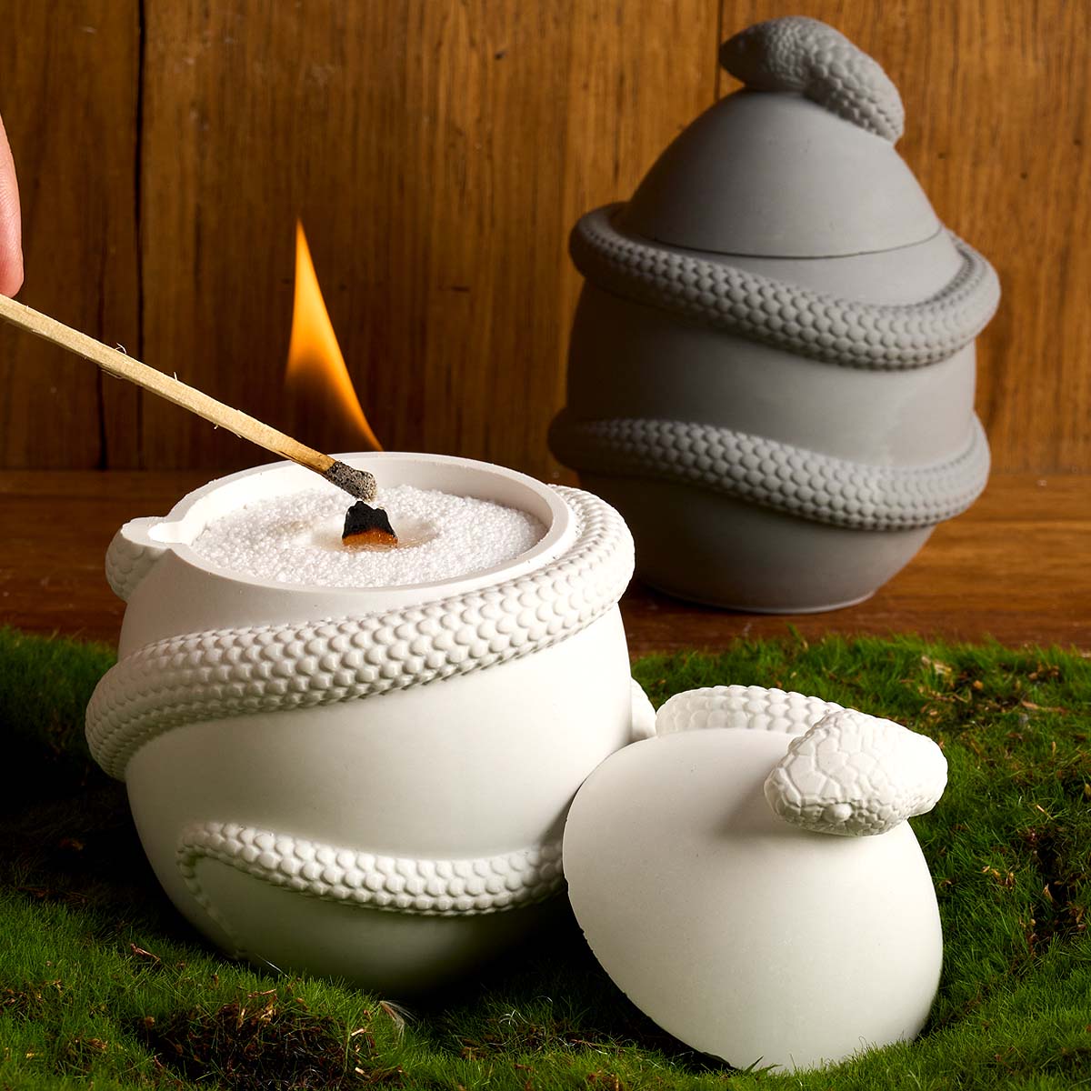 Candle Making Supplies Jars - Schlangenei mit Deckel, Kerzenglas, Silikonform, DIY-Blumentopf,