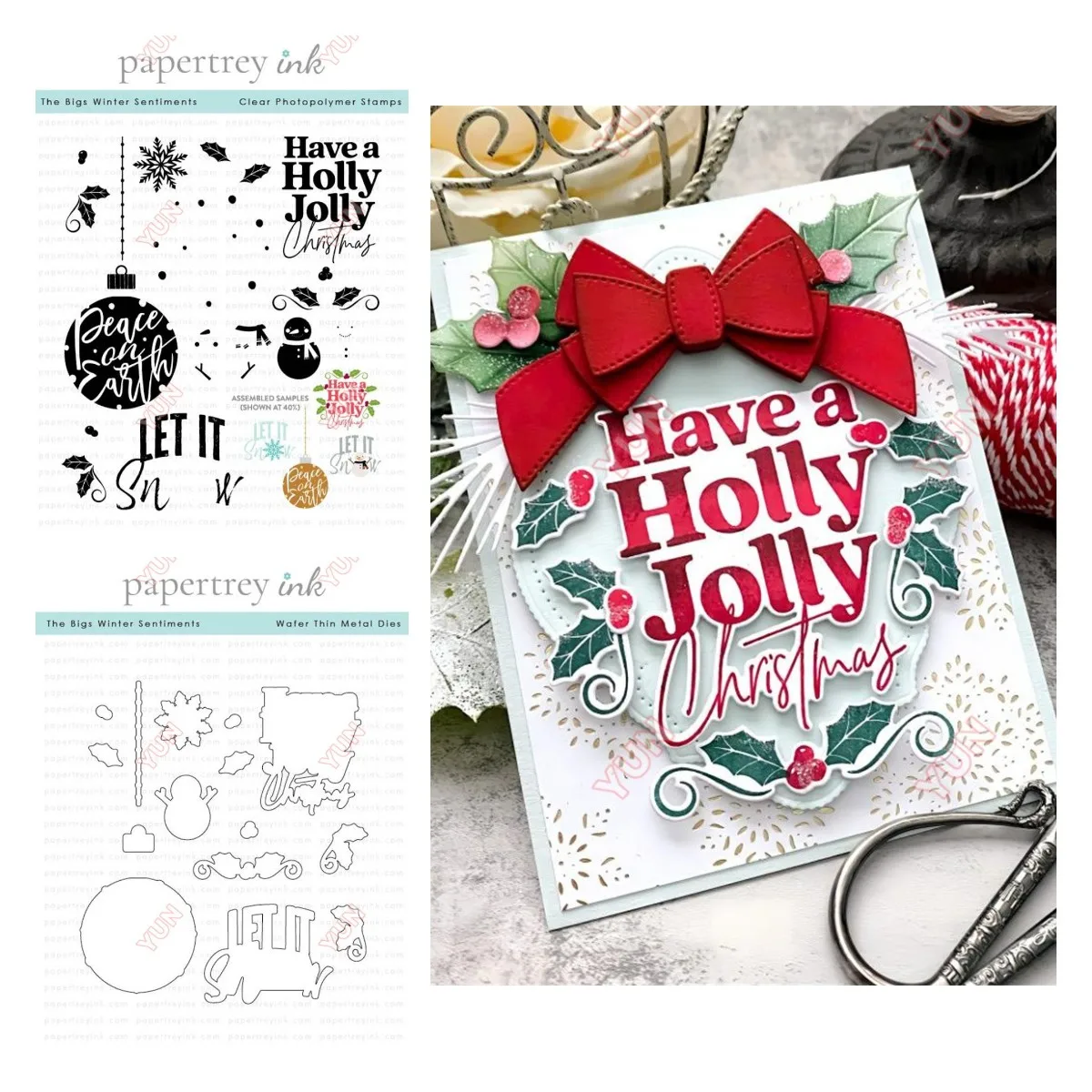 Candle Sachet - The Bigs Winter Sentiments Stempel Weihnachtsschmuck