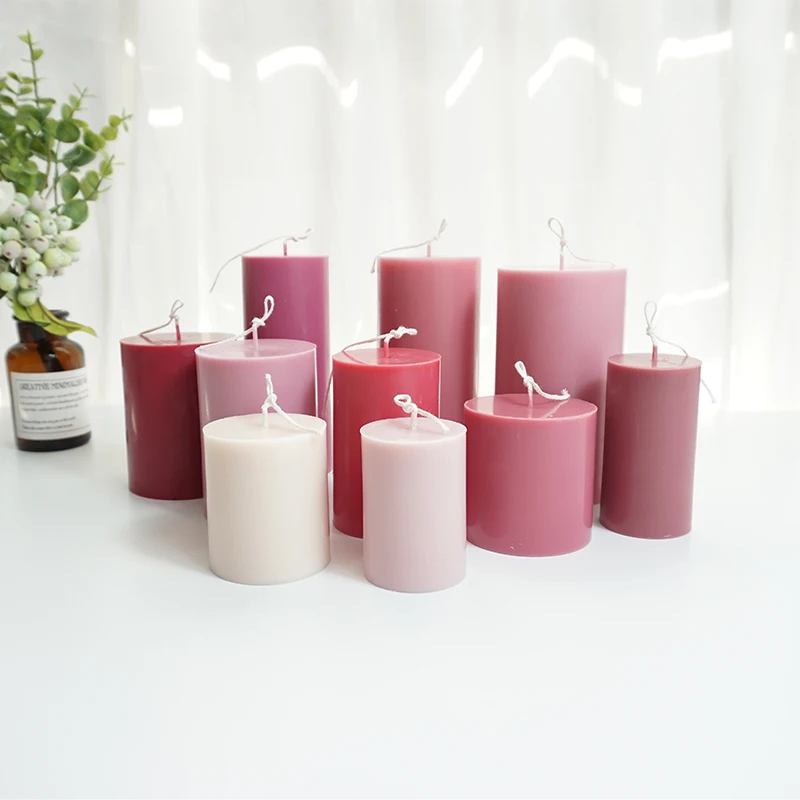 Candle Making Supplies Jars - Flache Oberseite große zylindrische Kerzen form