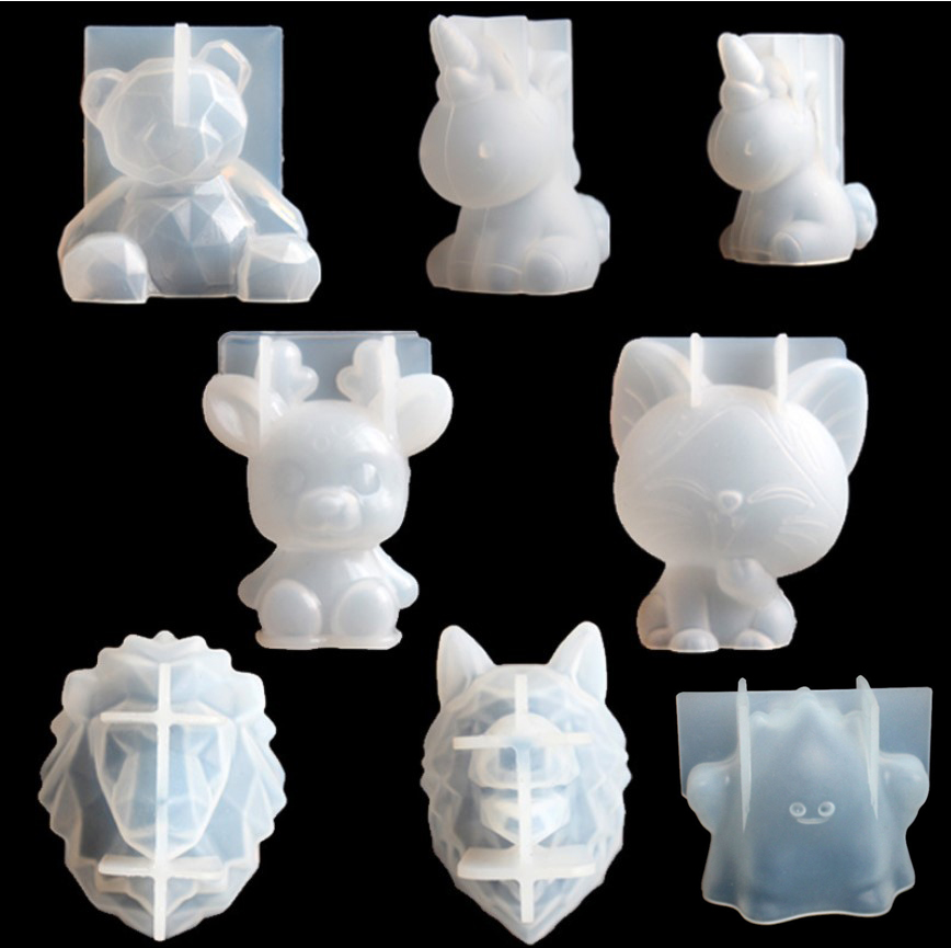 Candle Making Supplies Online - Transparente Einhorn Silikon Epoxidharz Formen Geometrie