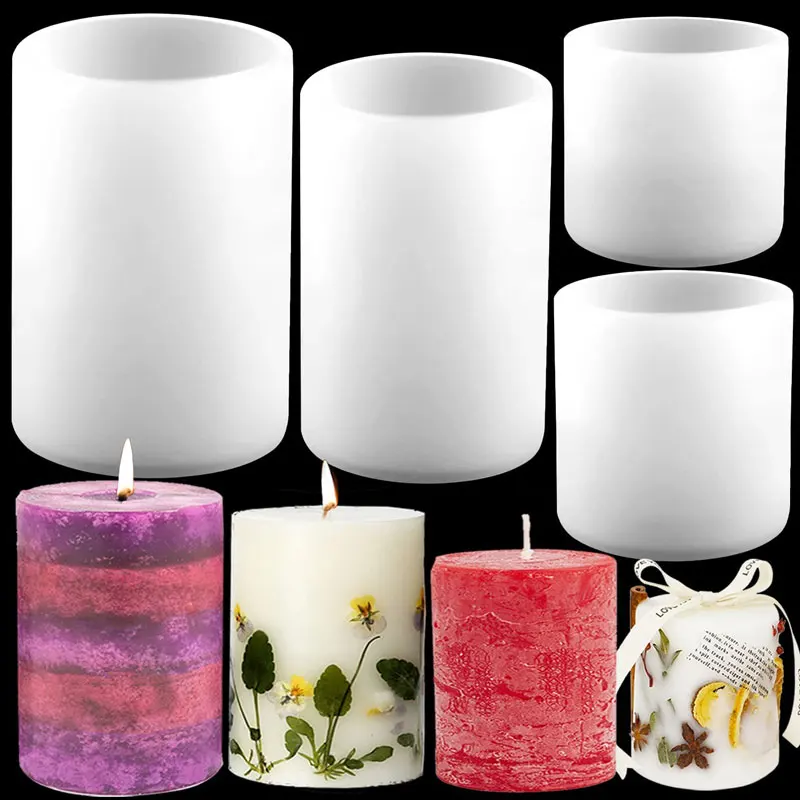 Candle Supplies In Bulk - Zylinder Silikon Kerze Formen Harz Form