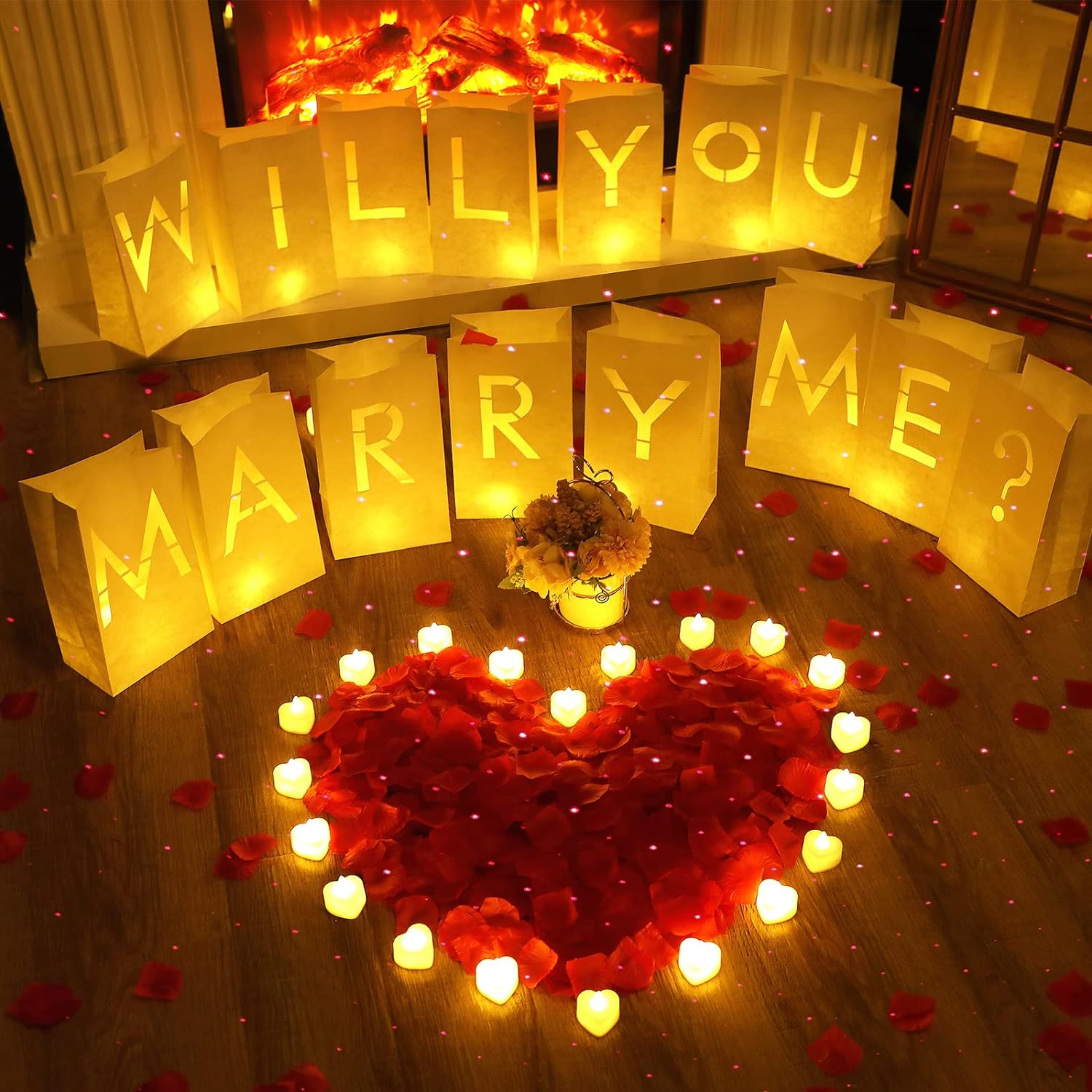 Candle Sachet - Will You Marry Me Vorschlag Dekor