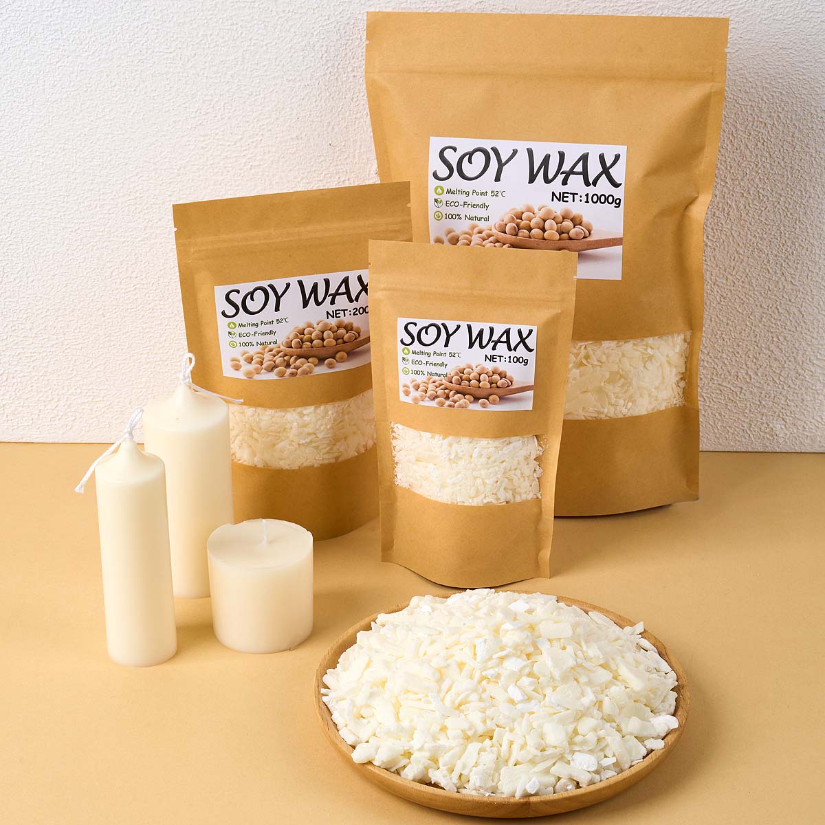 1 Pfund reinweißes Sojawachs f – Candle Making Supplies Online Bewertung und Preis